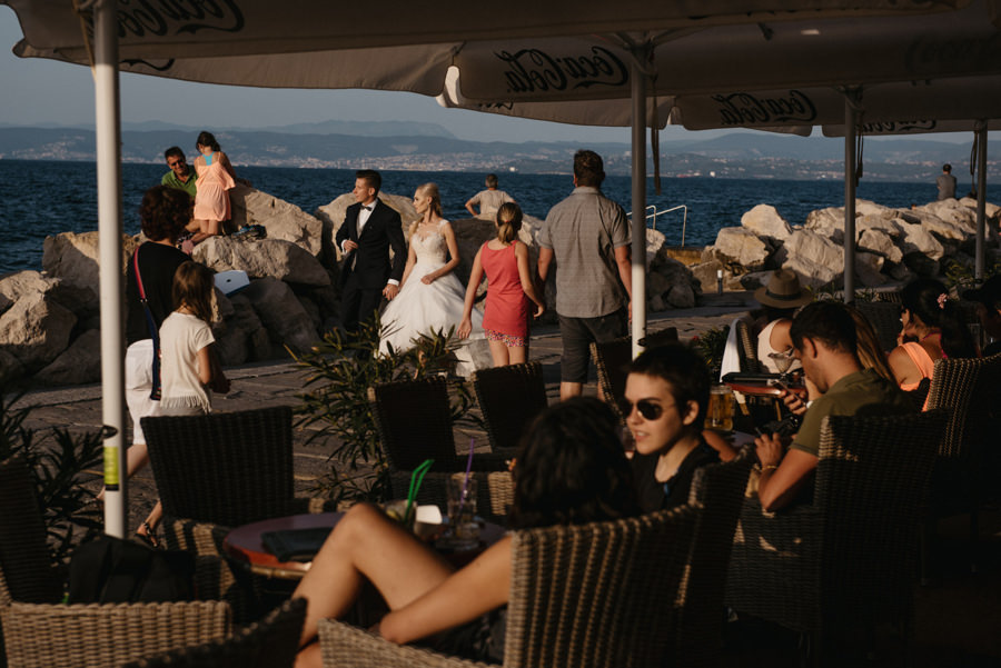 sesja slubna na slowenii, plener zagraniczny, plener slubny w piranie