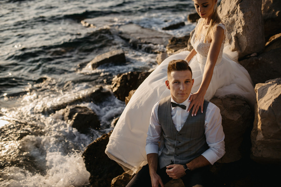 sesja slubna na slowenii, plener zagraniczny, plener slubny w piranie