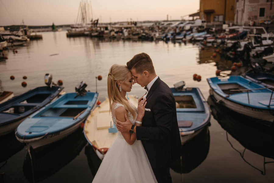 sesja slubna na slowenii, plener zagraniczny, plener slubny w piranie