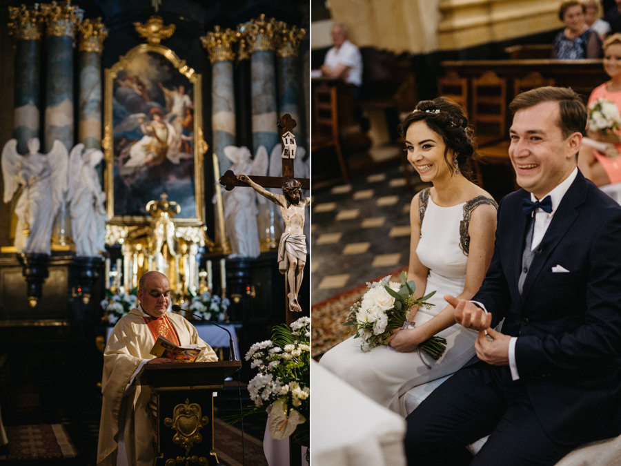 nietypowy ślub w Krakowie, fotografia ślubna Kraków, wesele w hotelu niebieskim w Krakowie, ślub na Skałce