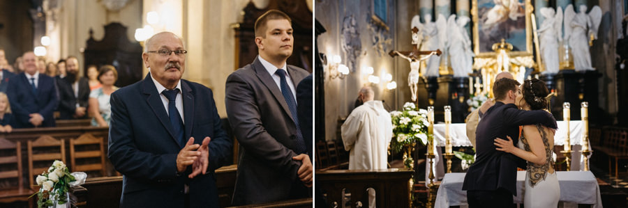 nietypowy ślub w Krakowie, fotografia ślubna Kraków, wesele w hotelu niebieskim w Krakowie, ślub na Skałce