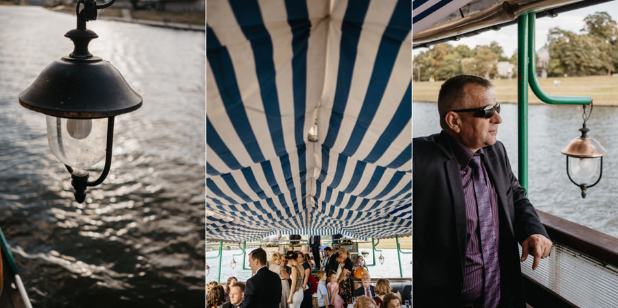 nietypowy ślub w Krakowie, fotografia ślubna Kraków, wesele w hotelu niebieskim w Krakowie, ślub na Skałce, rejs po wiśle