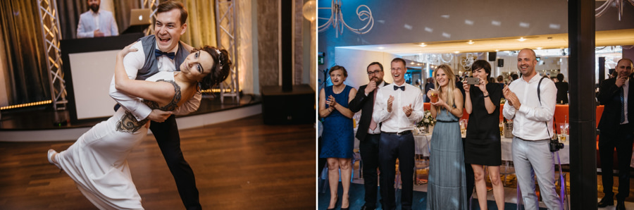 nietypowy ślub w Krakowie, fotografia ślubna Kraków, wesele w hotelu niebieskim w Krakowie, ślub na Skałce, rejs po wiśle