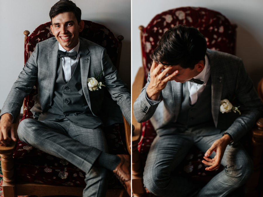 portret pana młodego, industrialne wesele w starej zajezdni