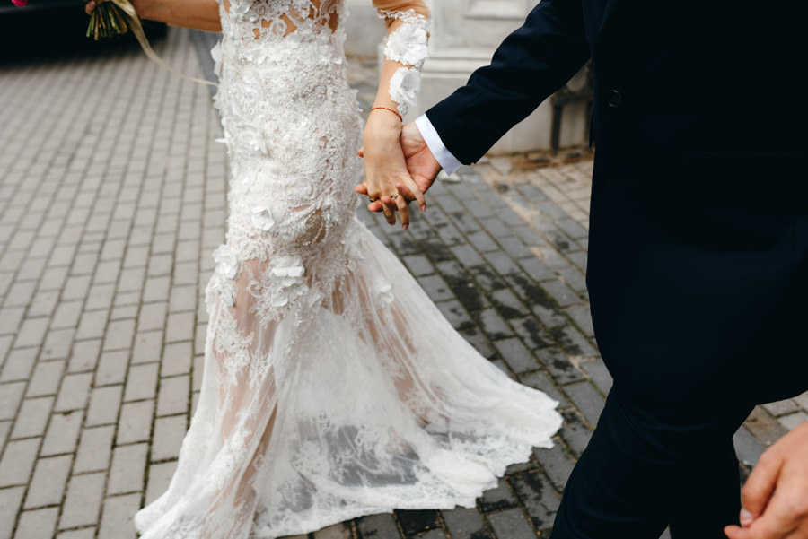 detal ślubny, suknia ślubna, boho suknia, paprocki&brzozowski