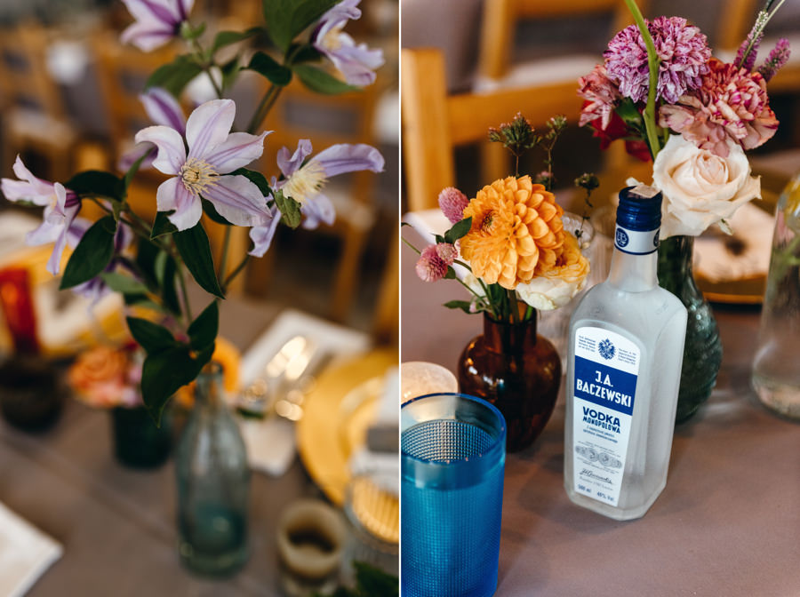 stodoła wszystkich świętych, detale ślubne, pufy, strefa chillout, boho dekoracja