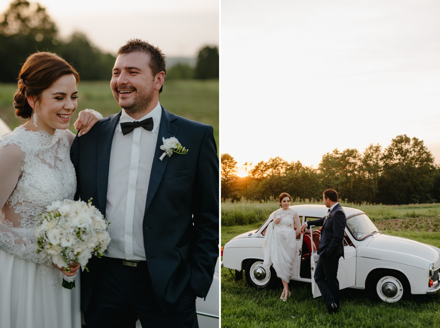 biała syrena auto, samochód do ślubu, polski klasyk, 