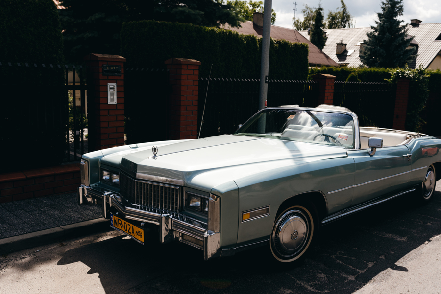 ciekawe auto do ślubu, amerykański samochód