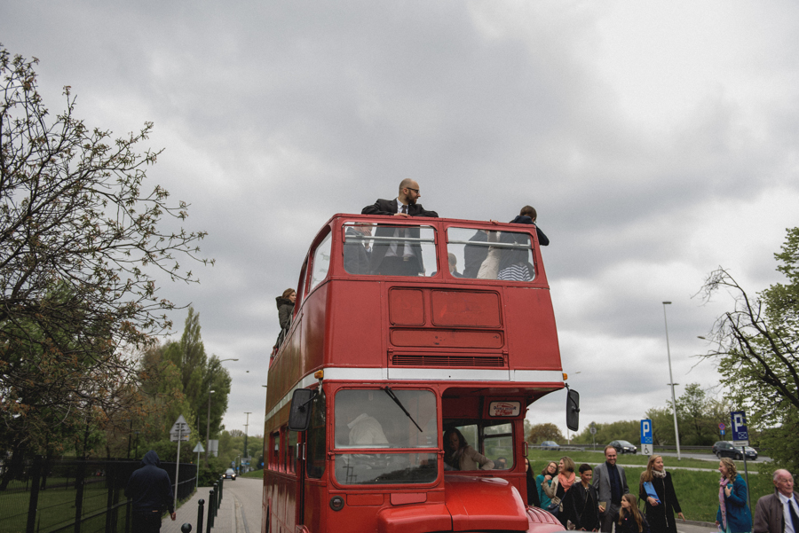 autobus do slubu, angielski pietrowy autobus
