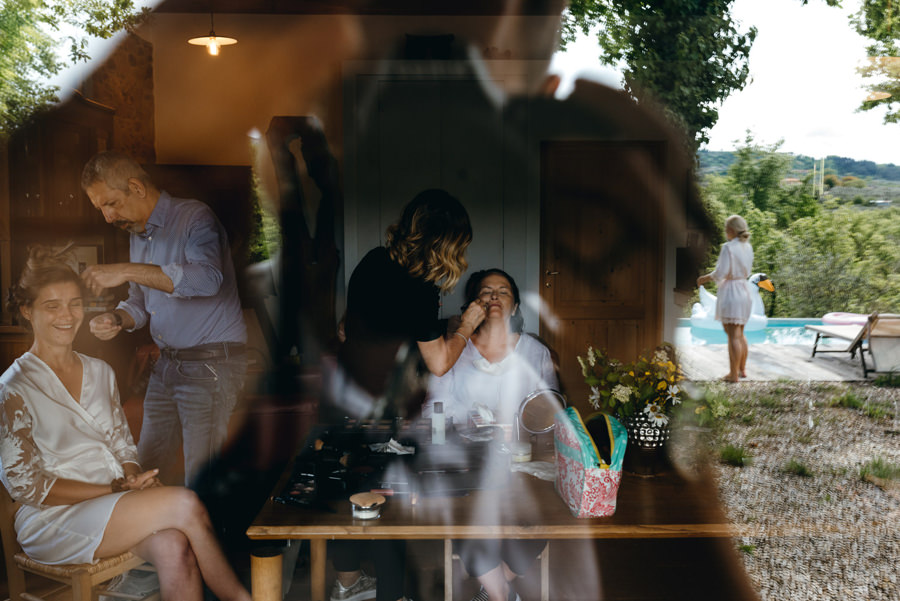 przygotowania pani młodej, toskańska villa, 