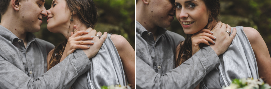 Elopement w Polsce, ślub w górach, ślub nad morskim okiem, sesja w deszczu