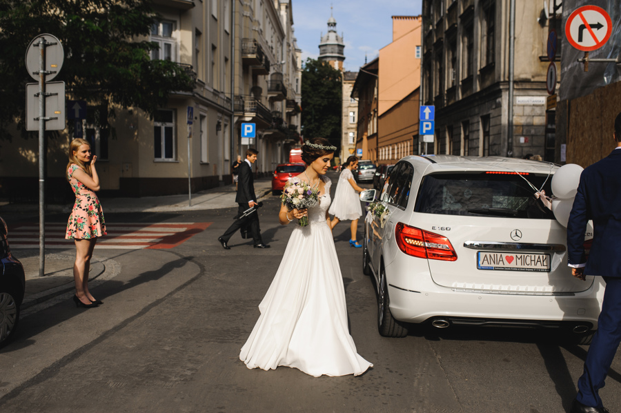 ulica samochod slubny krakow
