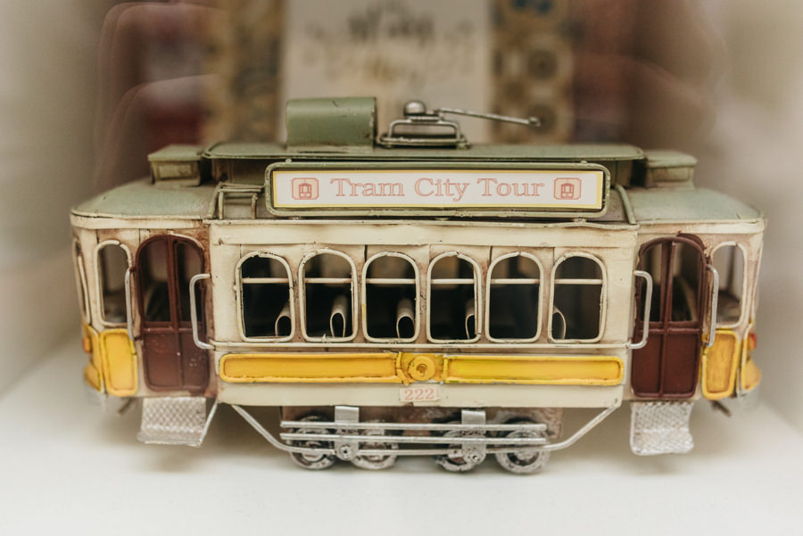 tramwaj zolty makieta