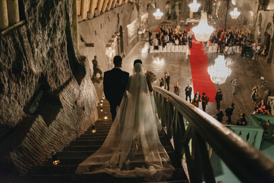 ceremonia w kopalni, kopalnia soli w wieliczce, piękne wesele w wieliczce