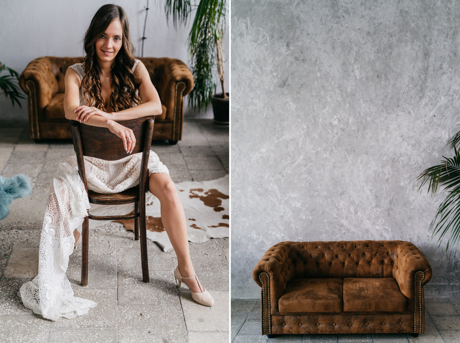 sesja wśród roślin, plener w Warszawie