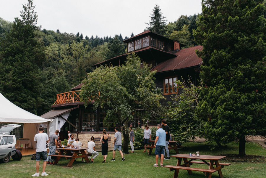 willa tadeusz, rustykalny ślub, wesele przy basenie