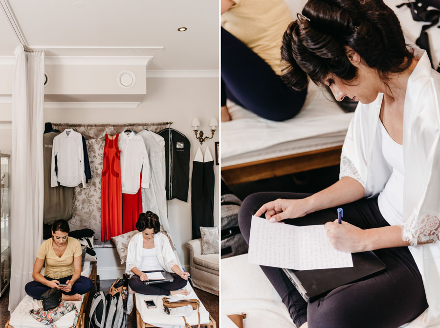 list od pana młodego, fotografia ślubna, dwór sieraków , przygotowania panny młodej