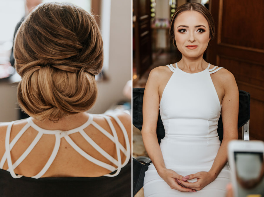 portret panny młodej, makijaż ślubny, elegancki makijaż na ślub, Klaudia Kłos