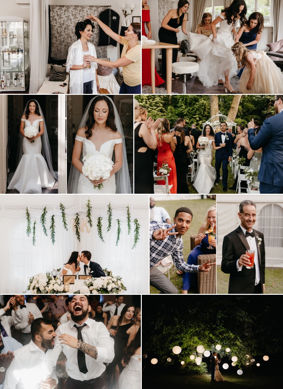 folwark zalesie, sesja ślubna, reportaż ślubny, sukienka, panna młoda, pan młody, wesele z pięknym widokiem