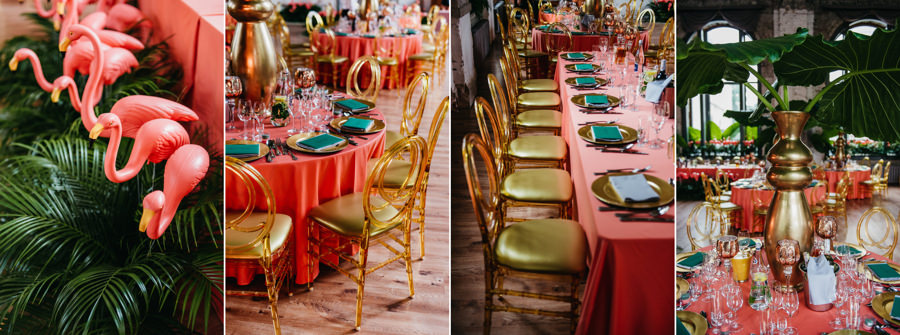 Reduta Banku polskiego, ślub w Warszawie, Fotograf ślubny Warszawa, zdjęcia ślubne Warszawa, flamingi