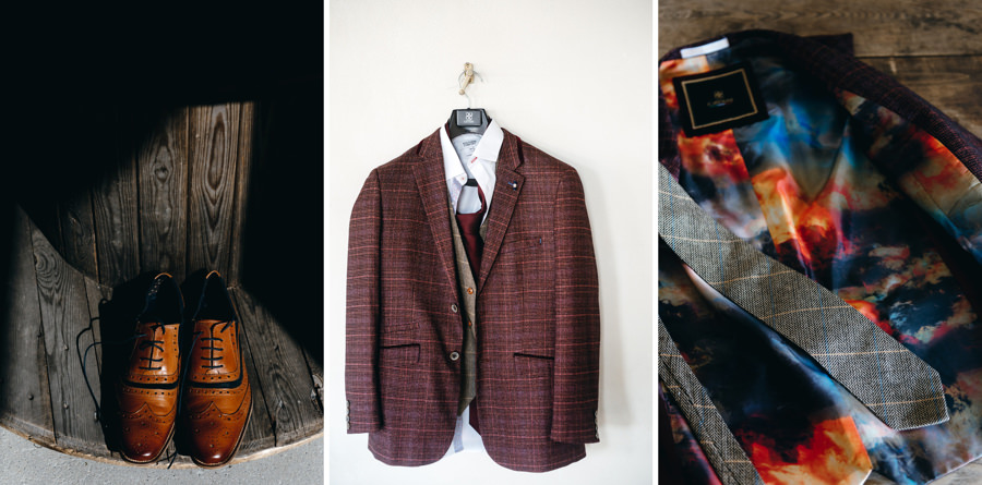 stylizacja pana młodego, garnitur w kratę, stylówka na Peaky Blinders, 