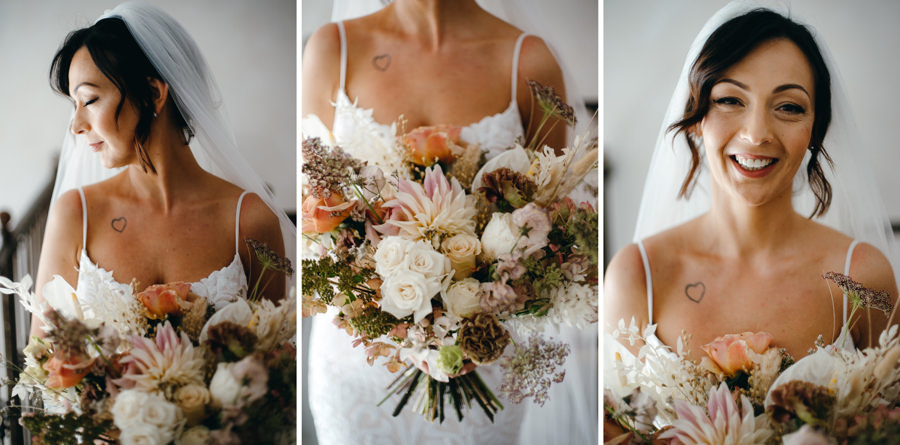 portret panny młodej, panna młoda w welonie