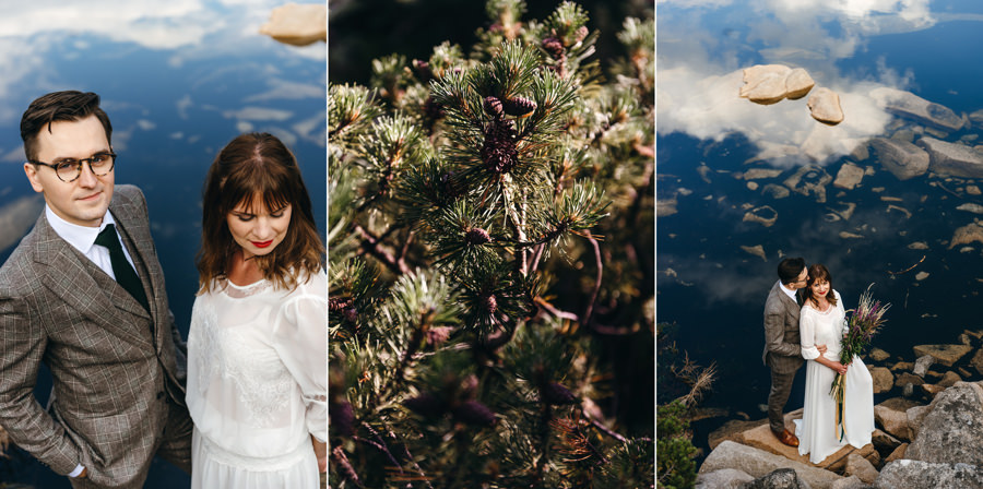 sesja slubna w Karkonoszach, sniezne kotły