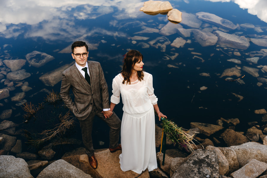 sesja slubna w Karkonoszach, sniezne kotły