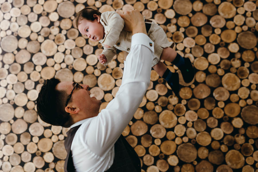 pan młody z synkiem, ojciec, dziecko