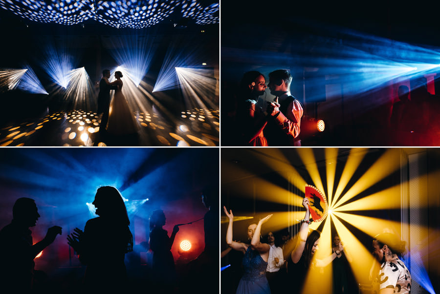 atrakcje na wesele, piękne oświetlenie DJ, klubowy klimat