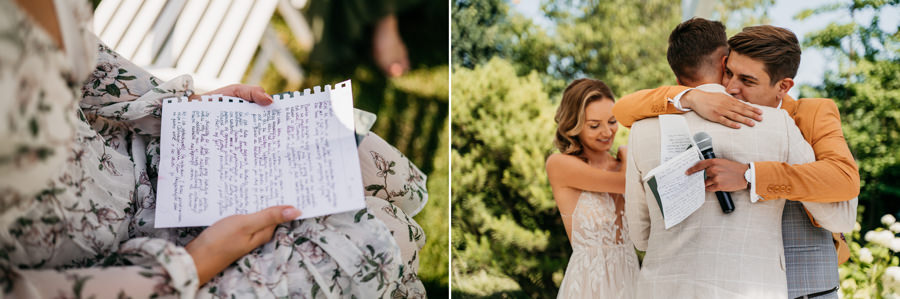 ogrod w brzoskiwni, slub w krakowie, krakow zdjecia, wesele plenerowe, para mloda