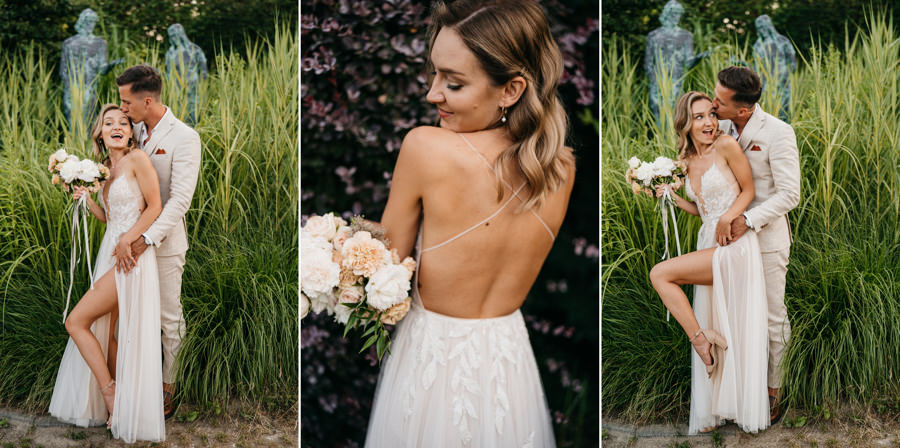 ogrod w brzoskiwni, slub w krakowie, krakow zdjecia, wesele plenerowe, para mloda